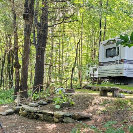 RV Camping view at Camden Hills Campground