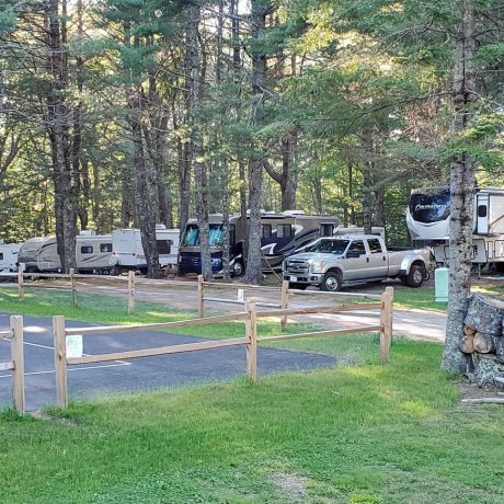 RV Camping view at Camden Hills Campground